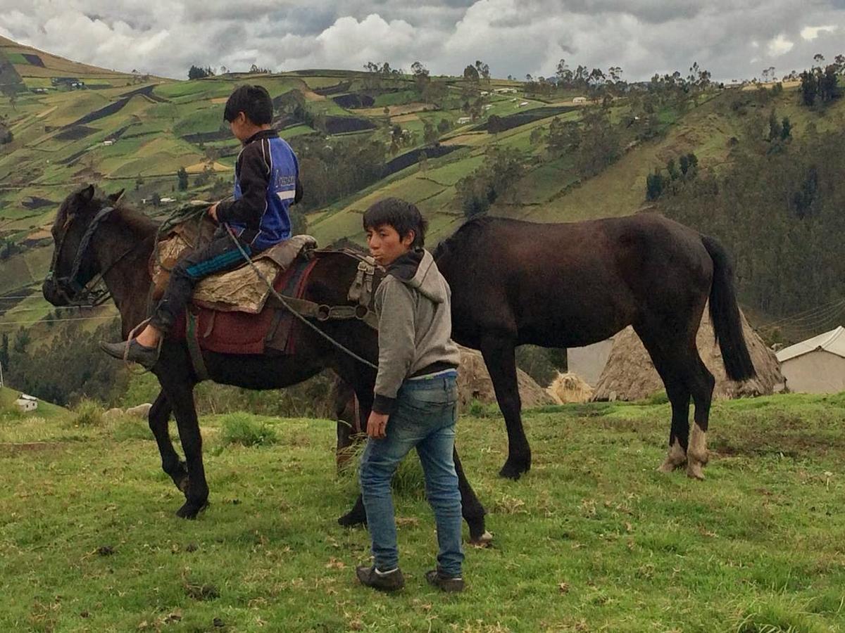 Villa Turismo Comunitario La Esperanza Hacienda Colta Esterno foto